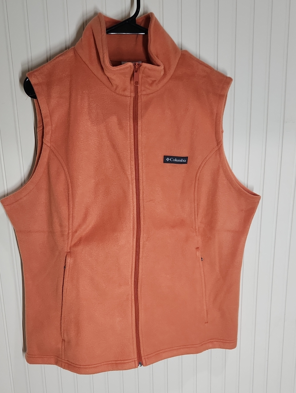 Women's Columbia Peach Sleeveless Fleece Vest - Zip Front